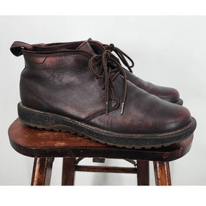 Men's Abeo Pro Boyd Brown Leather‎ Comfort Chukka Boot Size 10